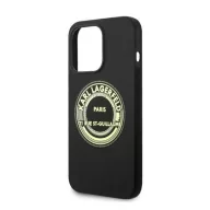   Karl Lagerfeld Silicone RSG Apple iPhone 14 Pro hátlap tok, fekete
