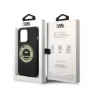 Karl Lagerfeld Silicone RSG Apple iPhone 14 Pro hátlap tok, fekete