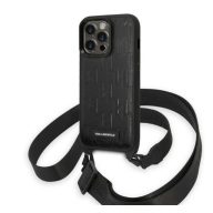   Karl Lagerfeld Monogram Plaque Logo Apple iPhone 14 Pro hátlap tok, fekete