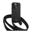 Karl Lagerfeld Monogram Plaque Logo Apple iPhone 14 Pro hátlap tok, fekete