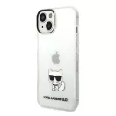 Karl Lagerfeld Choupette Body Apple iPhone 14 Plus hátlap tok, átlátszó