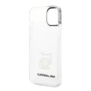 Karl Lagerfeld Choupette Body Apple iPhone 14 Plus hátlap tok, átlátszó