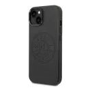 Karl Lagerfeld Leather Perforated Apple iPhone 14 Plus hátlap tok, fekete
