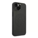 Karl Lagerfeld Leather Perforated Apple iPhone 14 Plus hátlap tok, fekete