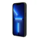 Karl Lagerfeld Leather Perforated Apple iPhone 14 Plus hátlap tok, fekete