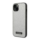 Karl Lagerfeld Glitter Plaque Apple iPhone 14 Plus hátlap tok, ezüst