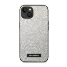 Karl Lagerfeld Glitter Plaque Apple iPhone 14 Plus hátlap tok, ezüst
