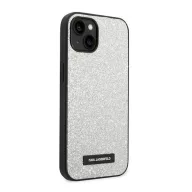   Karl Lagerfeld Glitter Plaque Apple iPhone 14 Plus hátlap tok, ezüst