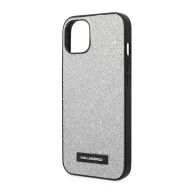   Karl Lagerfeld Glitter Plaque Apple iPhone 14 Plus hátlap tok, ezüst