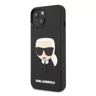   Karl Lagerfeld 3D Rubber Karl's Head Apple iPhone 14 Plus hátlap tok, fekete