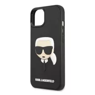   Karl Lagerfeld 3D Rubber Karl's Head Apple iPhone 14 Plus hátlap tok, fekete