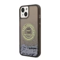   Karl Lagerfeld Liquid Glitter RSG Apple iPhone 14 Plus hátlap tok, fekete