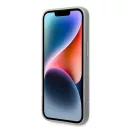 Karl Lagerfeld Monogram Iridescent Apple iPhone 14 Plus hátlap tok, ezüst