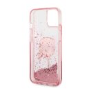 Karl Lagerfeld Glitter Karl Head Apple iPhone 14 Plus hátlap tok, rózsaszín