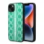 Karl Lagerfeld Monogram Stripe Apple iPhone 14 Plus hátlap tok, zöld