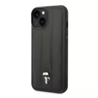   Karl Lagerfeld Puffy Ikonik Pin Apple iPhone 14 Plus hátlap tok, fekete