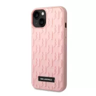   Karl Lagerfeld 3D Monogram Apple iPhone 14 Plus hátlap tok, rózsaszín