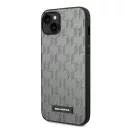 Karl Lagerfeld Saffiano Mono Metal Apple iPhone 14 Plus hátlap tok, szürke