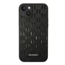 Karl Lagerfeld Saffiano Mono Metal Apple iPhone 14 Plus hátlap tok, fekete