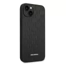 Karl Lagerfeld Saffiano Mono Metal Apple iPhone 14 Plus hátlap tok, fekete