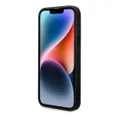 Karl Lagerfeld Saffiano Mono Metal Apple iPhone 14 Plus hátlap tok, fekete