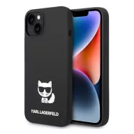   Karl Lagerfeld Silicone Choupette Body Apple iPhone 14 Plus hátlap tok, fekete