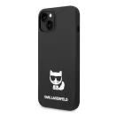 Karl Lagerfeld Silicone Choupette Body Apple iPhone 14 Plus hátlap tok, fekete
