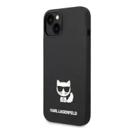   Karl Lagerfeld Silicone Choupette Body Apple iPhone 14 Plus hátlap tok, fekete