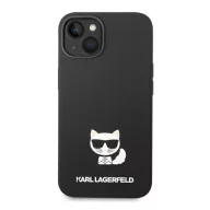   Karl Lagerfeld Silicone Choupette Body Apple iPhone 14 Plus hátlap tok, fekete