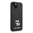Karl Lagerfeld Silicone Choupette Body Apple iPhone 14 Plus hátlap tok, fekete