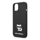 Karl Lagerfeld Silicone Choupette Body Apple iPhone 14 Plus hátlap tok, fekete