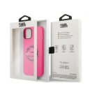 Karl Lagerfeld Silicone RSG Apple iPhone 14 Plus hátlap tok, rózsaszín