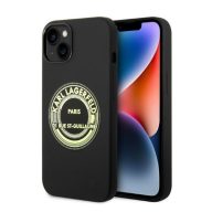   Karl Lagerfeld Silicone RSG Apple iPhone 14 Plus hátlap tok, fekete