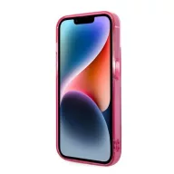   Karl Lagerfeld Gradient Ikonik Karl & Choupette Apple iPhone 14 Plus hátlap tok, rózsaszín