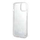Karl Lagerfeld Liquid Glitter Monogram Apple iPhone 14 hátlap tok, fekete