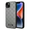 Karl Lagerfeld Saffiano Mono Metal Apple iPhone 14 hátlap tok, szürke