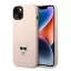 Karl Lagerfeld Silicone Choupette Body Apple iPhone 14 hátlap tok, halvány rózsaszín