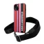 Karl Lagerfeld Color Stripes Strap Apple iPhone 14 hátlap tok, rózsaszín