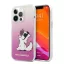 Karl Lagerfeld Choupette Fun Apple iPhone 14 Pro Max hátlap tok, rózsaszín
