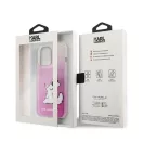 Karl Lagerfeld Choupette Fun Apple iPhone 14 Pro Max hátlap tok, rózsaszín