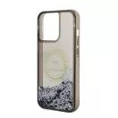 Karl Lagerfeld Liquid Glitter RSG Apple iPhone 14 Pro Max hátlap tok, fekete