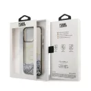 Karl Lagerfeld Liquid Glitter RSG Apple iPhone 14 Pro Max hátlap tok, fekete