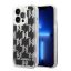 Karl Lagerfeld Liquid Glitter Monogram Apple iPhone 14 Pro Max hátlap tok, fekete