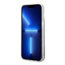 Karl Lagerfeld Liquid Glitter Monogram Apple iPhone 14 Pro Max hátlap tok, fekete
