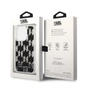 Karl Lagerfeld Liquid Glitter Monogram Apple iPhone 14 Pro Max hátlap tok, fekete