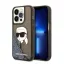 Karl Lagerfeld Glitter Karl Head Apple iPhone 14 Pro Max hátlap tok, fekete