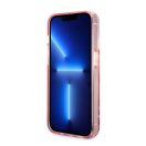 Karl Lagerfeld Glitter Karl Head Apple iPhone 14 Pro Max hátlap tok, rózsaszín