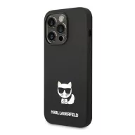   Karl Lagerfeld Silicone Choupette Body Apple iPhone 14 Pro Max hátlap tok, fekete