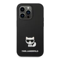   Karl Lagerfeld Silicone Choupette Body Apple iPhone 14 Pro Max hátlap tok, fekete