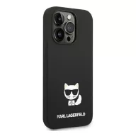   Karl Lagerfeld Silicone Choupette Body Apple iPhone 14 Pro Max hátlap tok, fekete